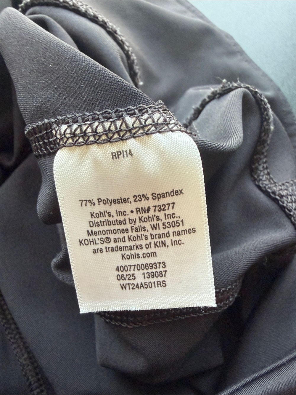 tek gear Black Women's Jogger Pants with Tapered Cuff - Picture 5 of 5